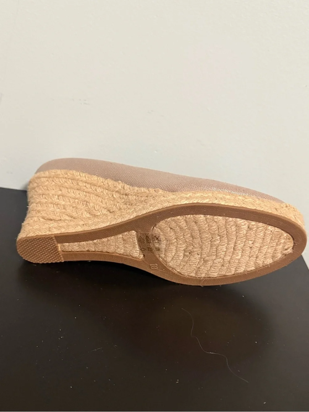 J Crew Women’s Neutral Canvas Espadrille Wedge Pumps size 10. NWOB! ❤️
